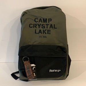 🎉HP🎉**Jason Voorhees**Friday the 13th BIOWORLD Backpack**CAMP CRYSTAL LAKE